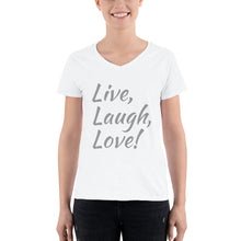 Live, Laugh, Love - Women's Casual V-Neck Shirt (Multiple Colors)