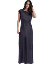 Timeless Maxi Dress With Elastic Waist & Side Slit